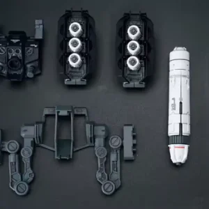 Effects Wings EWRG028C RG/HG Metal Structure Style Saz Backpack with Pods and Fuel Tankes (White)